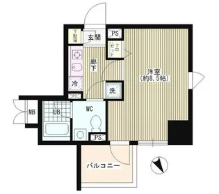 ラ・シャトン西早稲田【4階】の間取り