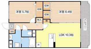 シルキー小山【4階】の間取り