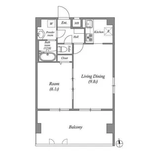 アーバハイツ六町環七北通り【7階】の間取り