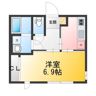 プライムヒルズ釜台公園D棟【1階】の間取り