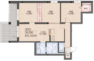 GERBERA(ガーベラ)【3階】の間取り