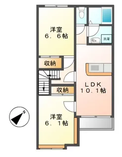 セントフィールド【2階】の間取り