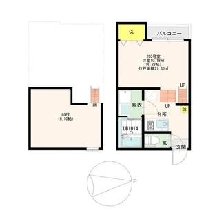 CastleEastLs【2階】の間取り