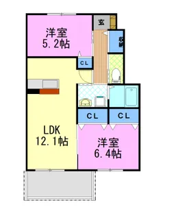 フォレストさやか【1階】の間取り