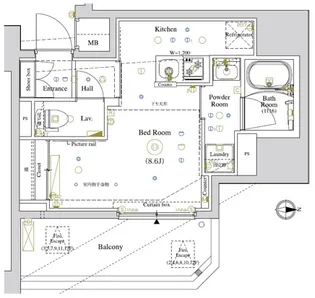 LUMEED南千住【1階】の間取り
