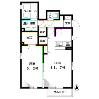 リアン【1階】の間取り