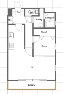 リエゾン【6階】の間取り