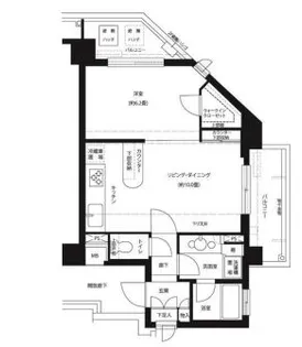 サンクタスデュオ【7階】の間取り