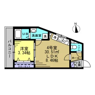 SN津田沼【3階】の間取り