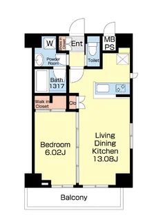 La Vert戸田【6階】の間取り