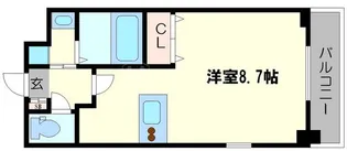 プレサンス心斎橋モデルノ【6階】の間取り