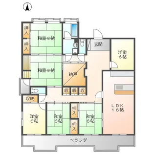 グランドメゾン大宮【5階】の間取り