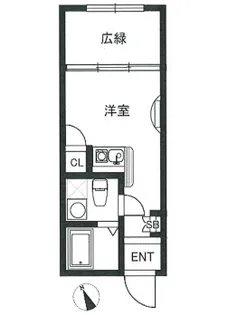 サンセリテ南麻布【2階】の間取り