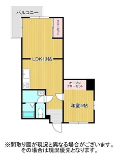 Esplanade中田本町【2階】の間取り