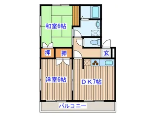 ケントハウス マンセー原町【1階】の間取り