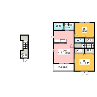 フルール【2階】の間取り