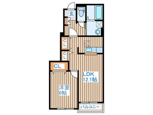 ペパーミントI【2階】の間取り