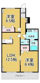 ヴィコロ参番館【1階】の間取り
