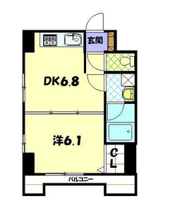 イ・メゾン麹屋【6階】の間取り