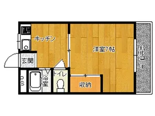 コーポ美鈴【3階】の間取り