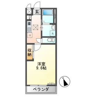 仮)水戸市笠原町新築アパートB棟【2階】の間取り