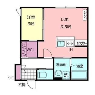 Felice駅南III【1階】の間取り