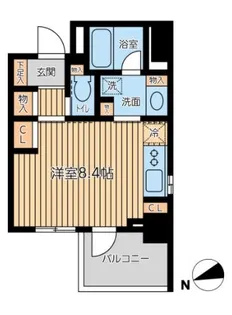 CITY SPIRE芝公園【2階】の間取り