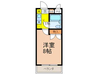 カオパレスNO-20FLAT-GI【1階】の間取り