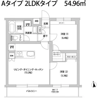 エクセル成城【1階】の間取り