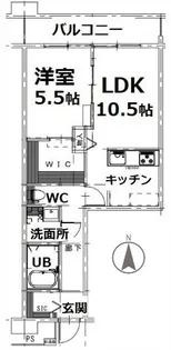 シティコート目黒III【5階】の間取り