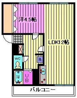 サンエイビル【2階】の間取り