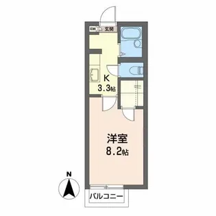 シャーメゾン水の森【2階】の間取り