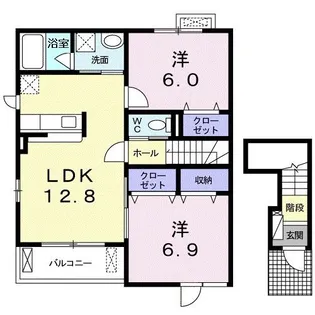 ラグーン I【2階】の間取り