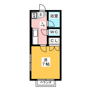 ルーエ城北【2階】の間取り