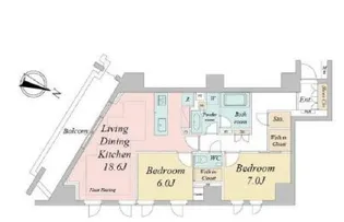 ドゥーエ早稲田【3階】の間取り