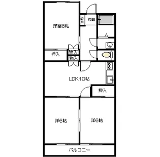 宮町ガーデンプラザ【3階】の間取り