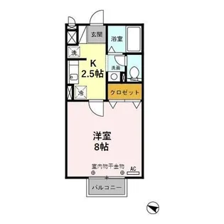 サンライズ【2階】の間取り