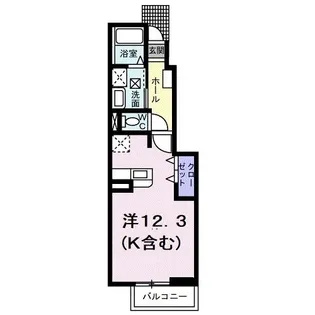 アヴェニール【1階】の間取り