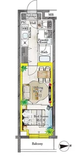プラネソシエプラス桜台【1階】の間取り