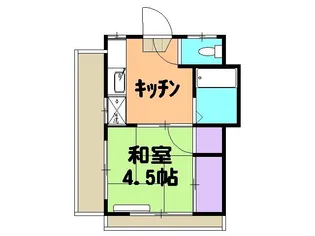 幸ハイツ【2階】の間取り
