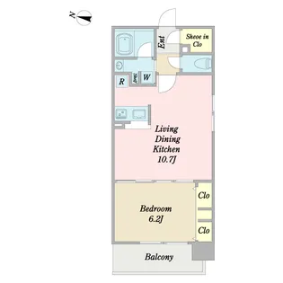 ケンジントンマンション千葉中央【13階】の間取り