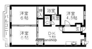 イングスみずの【4階】の間取り