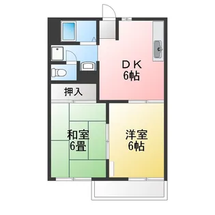レジデンス梶野II【2階】の間取り