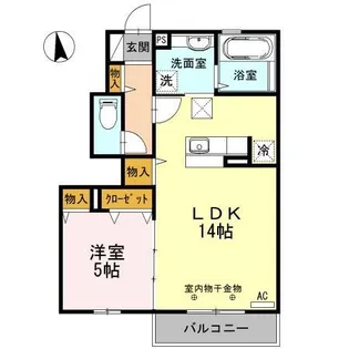 ミクストB【2階】の間取り