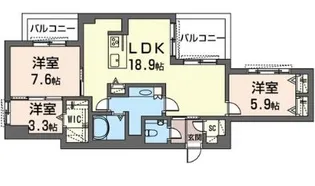 ヒル グラッド【2階】の間取り