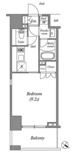 ザ・レジデンス赤坂檜町【2階】の間取り