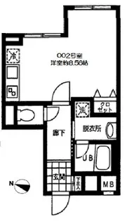 バレーヌ大森山王の間取り