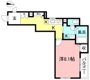 クリア笹塚イースト【2階】の間取り