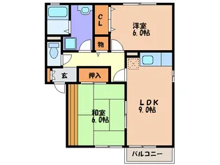 セジュ-ルST【2階】の間取り