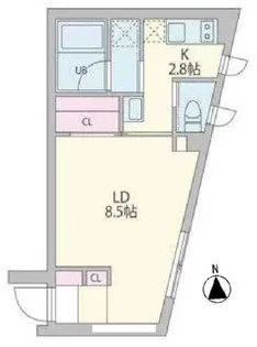 クーカイ・テラス元代々木【1階】の間取り